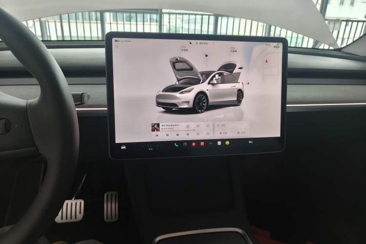 Used Tesla Model Y 2022 Long-Range All-Wheel-Drive Version Audio And AC Panel