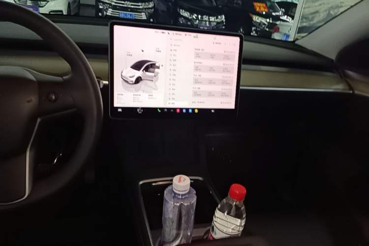 Used Tesla Model Y 2022 Revised Version Long-Range All-Wheel Drive Audio And AC Panel