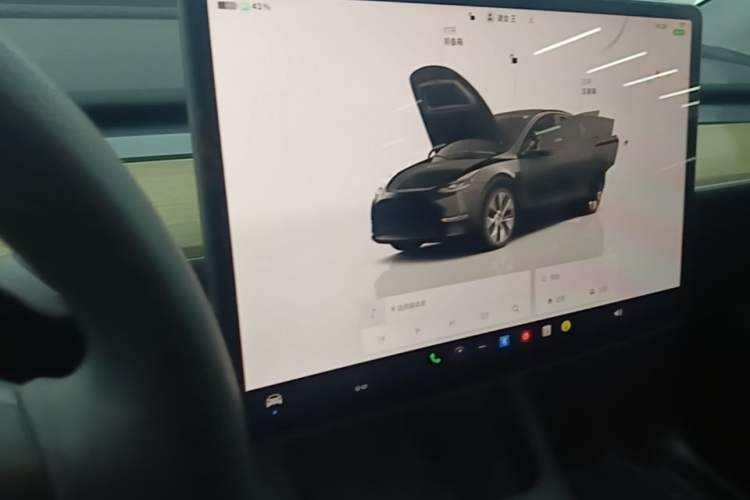 Used Tesla Model Y 2022 Revised Version Rear-Wheel Drive Audio And AC Panel
