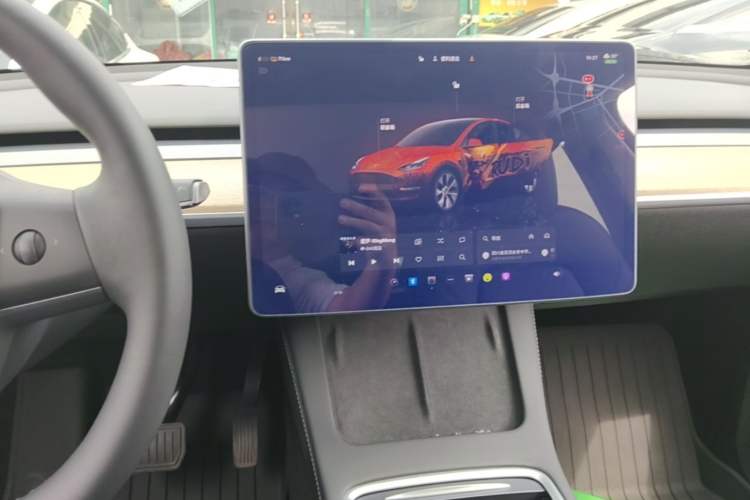 Used Tesla Model Y 2022 Revised Version Rear-Wheel Drive Audio And AC Panel