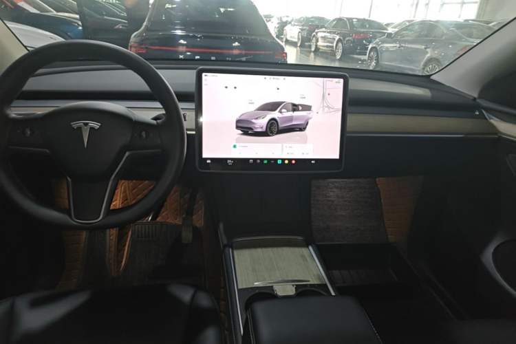 Used Tesla Model Y 2022 Revised Version Rear-Wheel Drive Audio And AC Panel