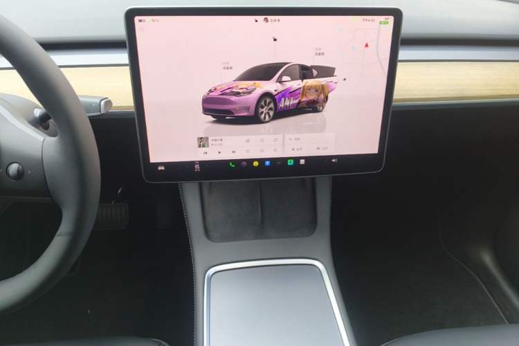 Used Tesla Model Y 2022 Revised Version Rear-Wheel Drive Audio And AC Panel