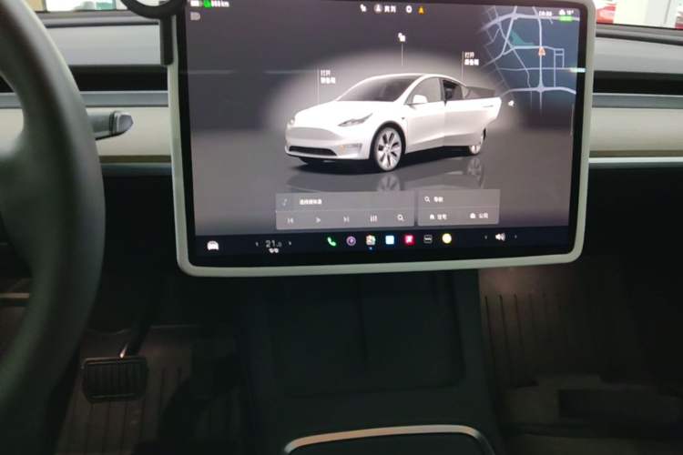 Used Tesla Model Y 2022 Revised Version Long-Range All-Wheel Drive Audio And AC Panel