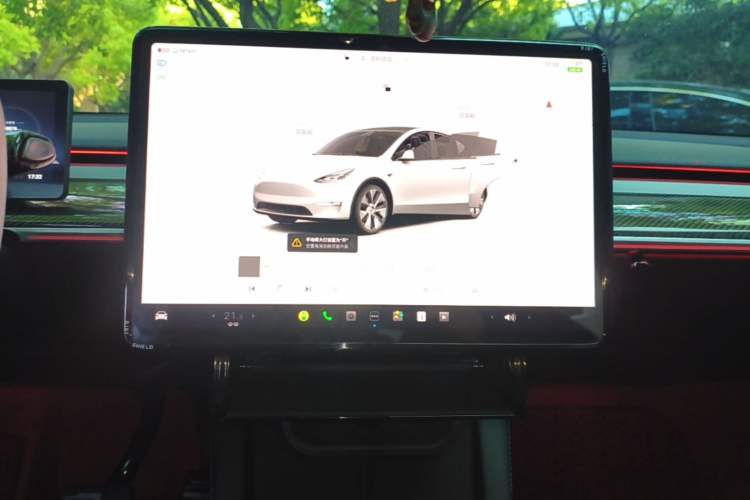 Used Tesla Model Y 2022 Revised Version Long-Range All-Wheel Drive Audio And AC Panel