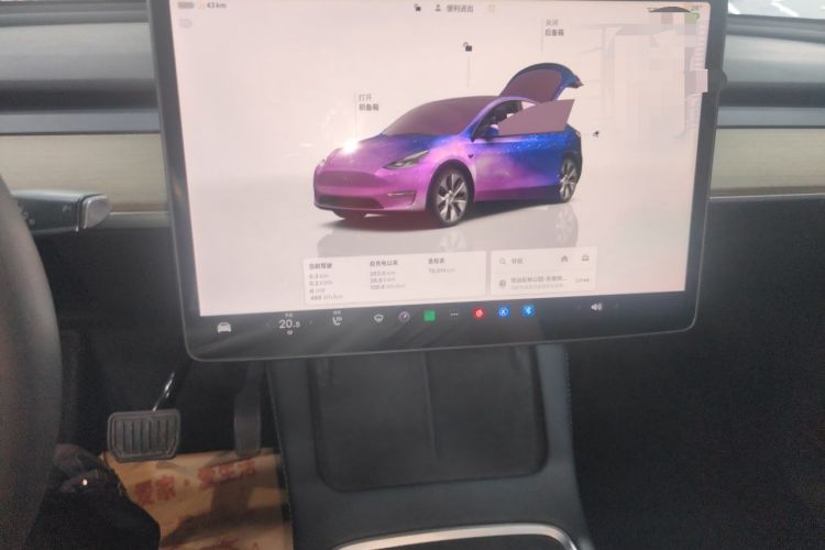 Used Tesla Model Y 2022 Revised Version Rear-Wheel Drive Audio And AC Panel