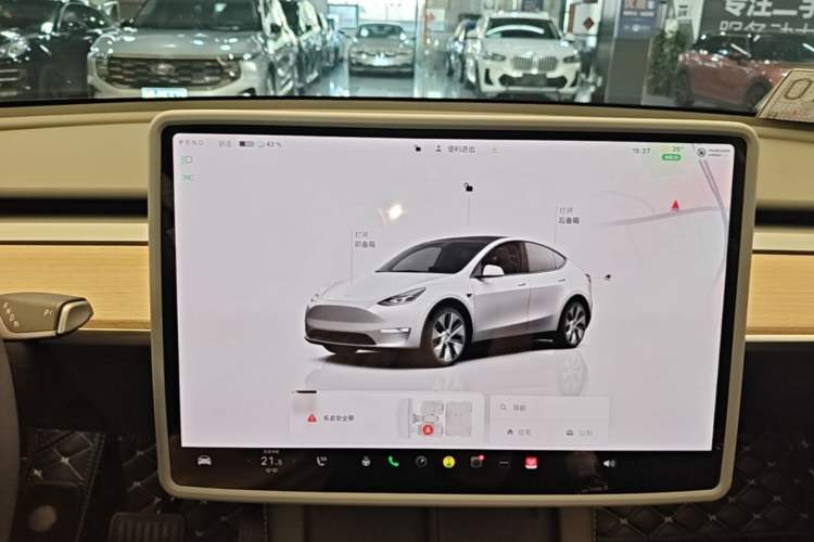 Used Tesla Model Y 2022 Revised Version Rear-Wheel Drive Audio And AC Panel