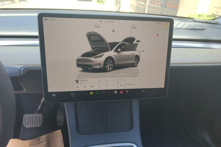 Used Tesla Model Y 2022 Long-Range All-Wheel-Drive Version Audio And AC Panel