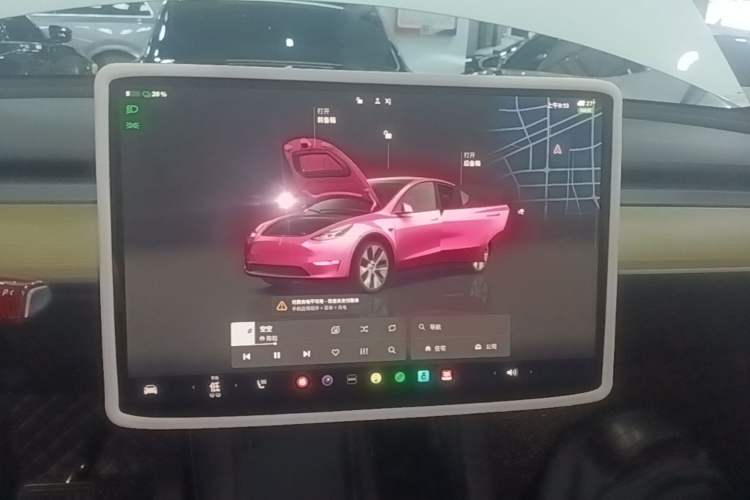 Used Tesla Model Y 2022 Revised Version Long-Range All-Wheel Drive Audio And AC Panel