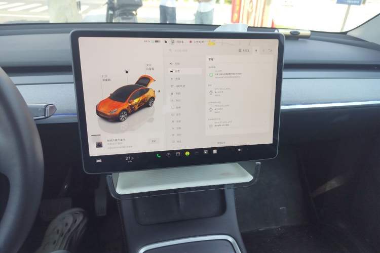 Used Tesla Model Y 2022 Revised Version Rear-Wheel Drive Audio And AC Panel