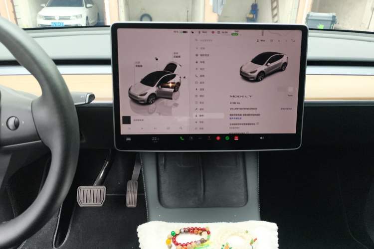 Used Tesla Model Y 2022 Rear-Wheel-Drive Version Audio And AC Panel