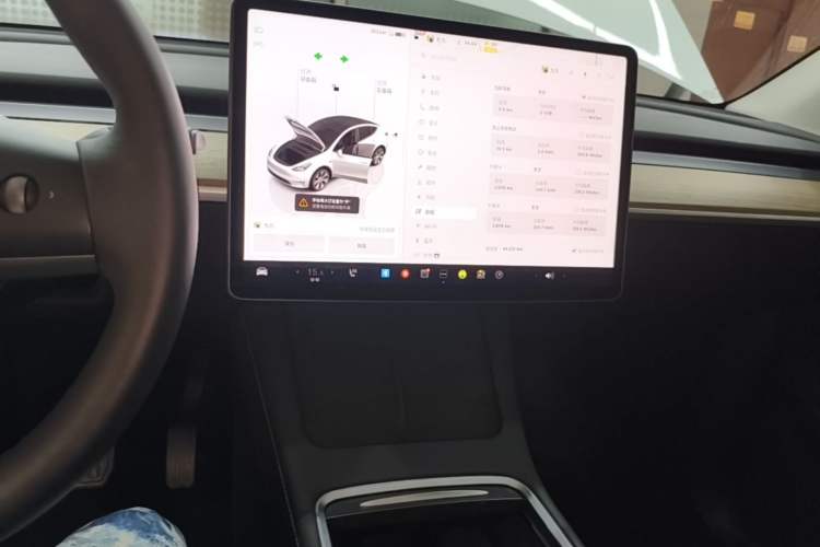 Used Tesla Model Y 2022 Rear-Wheel-Drive Version Audio And AC Panel