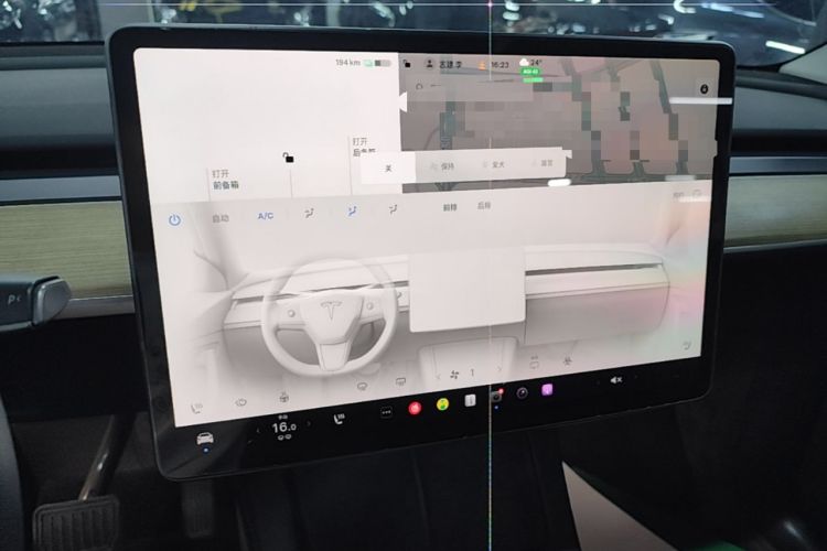 Used Tesla Model Y 2022 Revised Version Long-Range All-Wheel Drive Audio And AC Panel