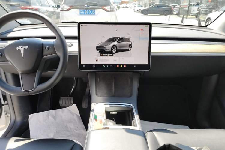Used Tesla Model Y 2022 Revised Version Rear-Wheel Drive Audio And AC Panel