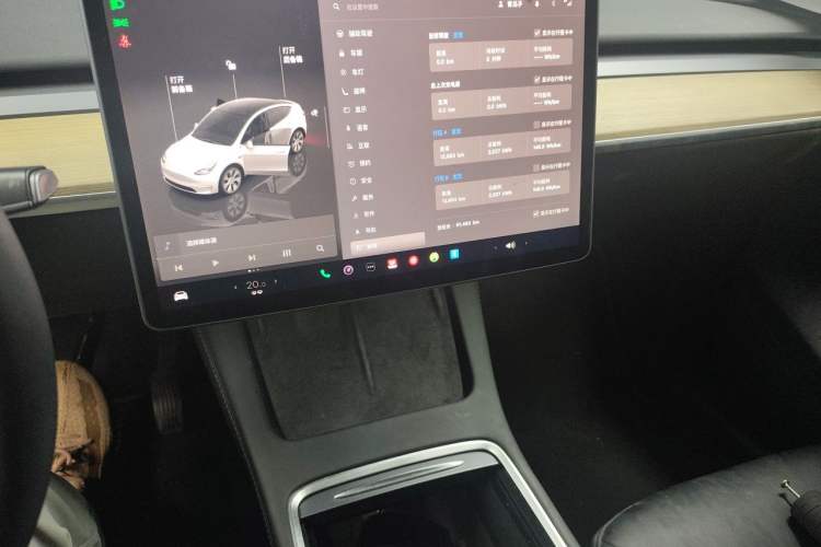 Used Tesla Model Y 2022 Revised Version Rear-Wheel Drive Audio And AC Panel