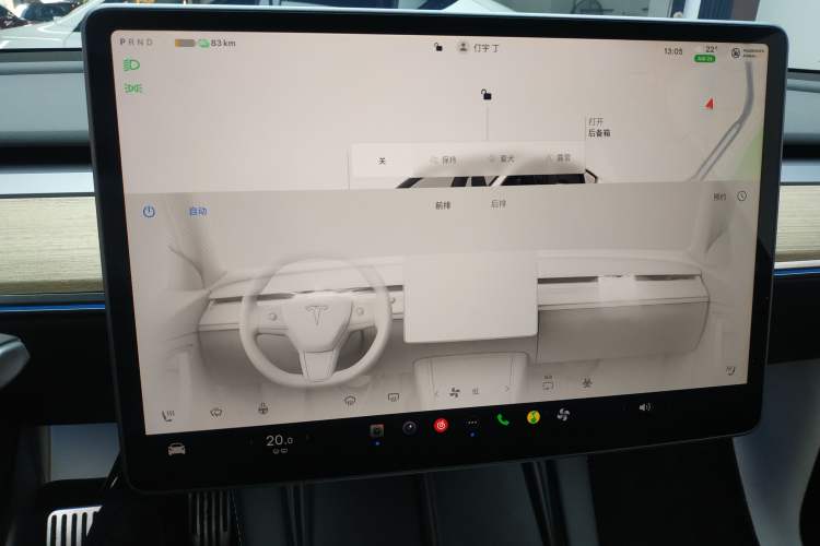 Used Tesla Model Y 2022 Revised Version Rear-Wheel Drive Audio And AC Panel