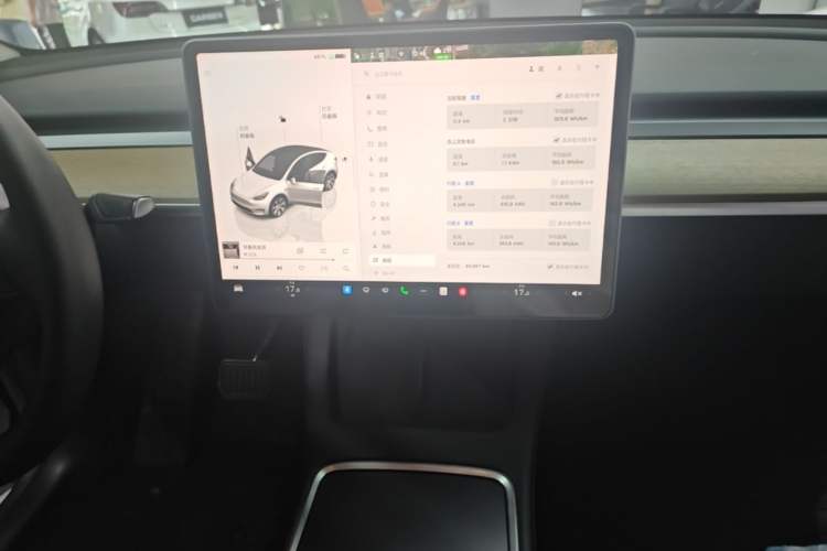 Used Tesla Model Y 2022 Rear-Wheel-Drive Version Audio And AC Panel