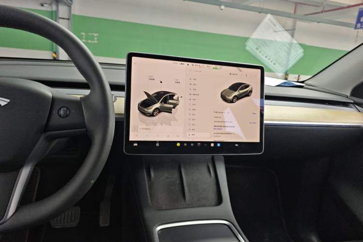 Used Tesla Model Y 2022 Revised Version Rear-Wheel Drive Audio And AC Panel