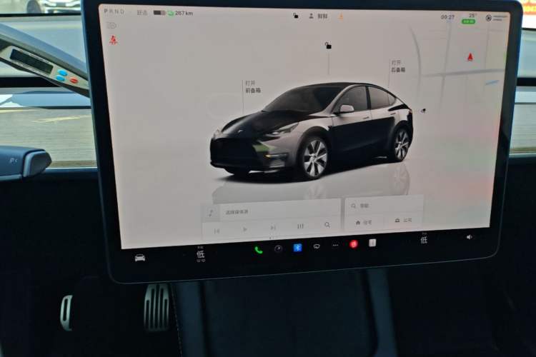 Used Tesla Model Y 2022 Revised Version Rear-Wheel Drive Audio And AC Panel