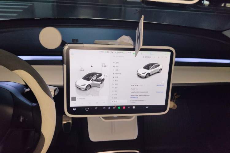 Used Tesla Model Y 2022 Revised Version Rear-Wheel Drive Audio And AC Panel