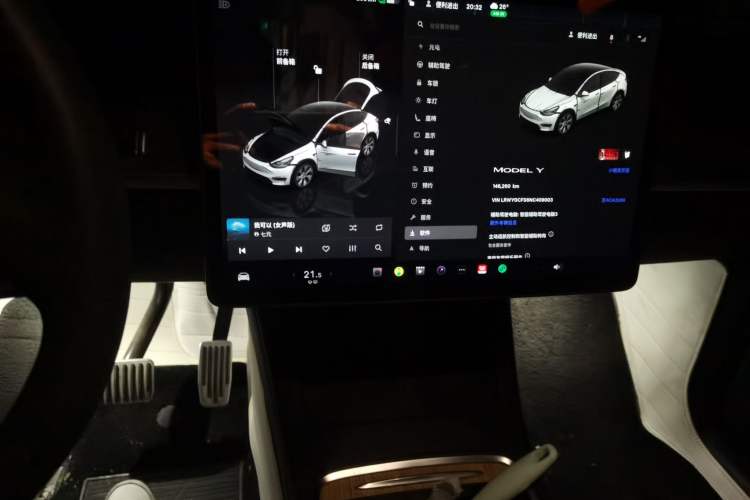 Used Tesla Model Y 2022 Rear-Wheel-Drive Version Audio And AC Panel