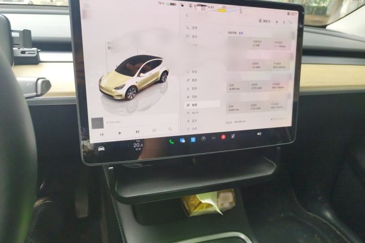 Used Tesla Model Y 2022 Revised Version Long-Range All-Wheel Drive Audio And AC Panel