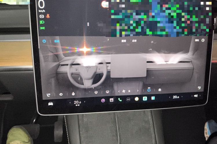 Used Tesla Model Y 2022 Revised Version Long-Range All-Wheel Drive Audio And AC Panel