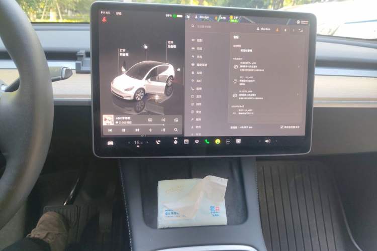 Used Tesla Model Y 2022 Rear-Wheel-Drive Version Audio And AC Panel