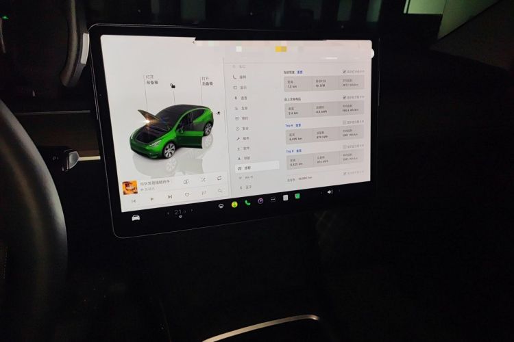 Used Tesla Model Y 2022 Revised Version Rear-Wheel Drive Audio And AC Panel