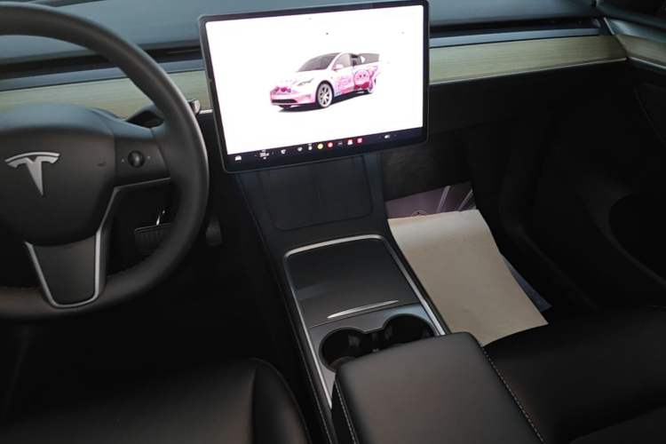 Used Tesla Model Y 2022 Revised Version Rear-Wheel Drive Audio And AC Panel