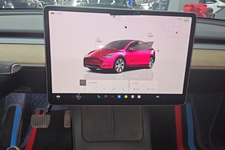 Used Tesla Model Y 2022 Revised Version Rear-Wheel Drive Audio And AC Panel