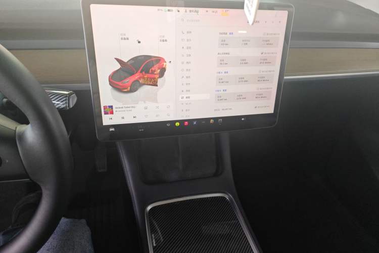 Used Tesla Model Y 2022 Long-Range All-Wheel-Drive Version Audio And AC Panel