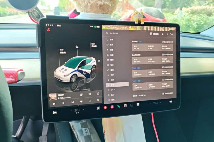 Used Tesla Model Y 2022 Revised Version Rear-Wheel Drive Audio And AC Panel