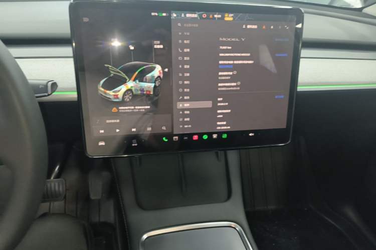 Used Tesla Model Y 2022 Revised Version Rear-Wheel Drive Audio And AC Panel