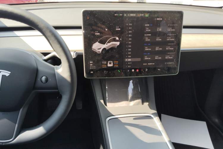 Used Tesla Model Y 2022 Revised Version Rear-Wheel Drive Audio And AC Panel