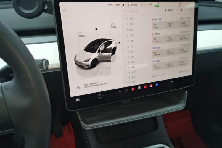 Used Tesla Model Y 2022 Revised Version Rear-Wheel Drive Audio And AC Panel