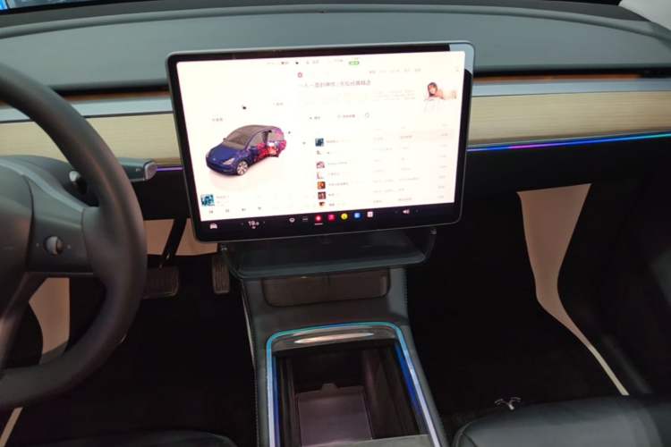 Used Tesla Model Y 2022 Revised Version Rear-Wheel Drive Audio And AC Panel