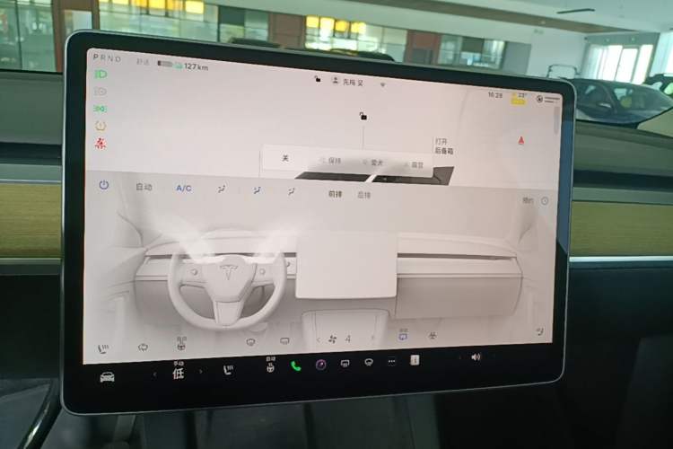 Used Tesla Model Y 2022 Revised Version Long-Range All-Wheel Drive Audio And AC Panel