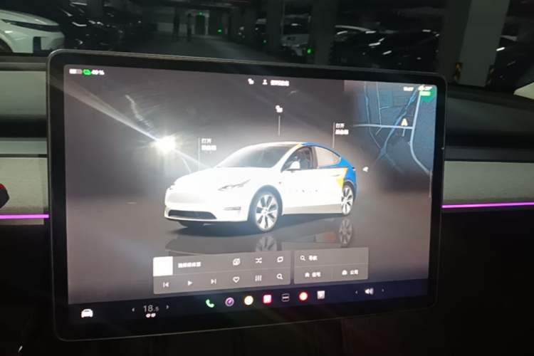 Used Tesla Model Y 2022 Rear-Wheel-Drive Version Audio And AC Panel