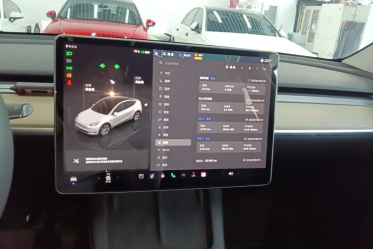 Used Tesla Model Y 2022 Rear-Wheel-Drive Version Audio And AC Panel