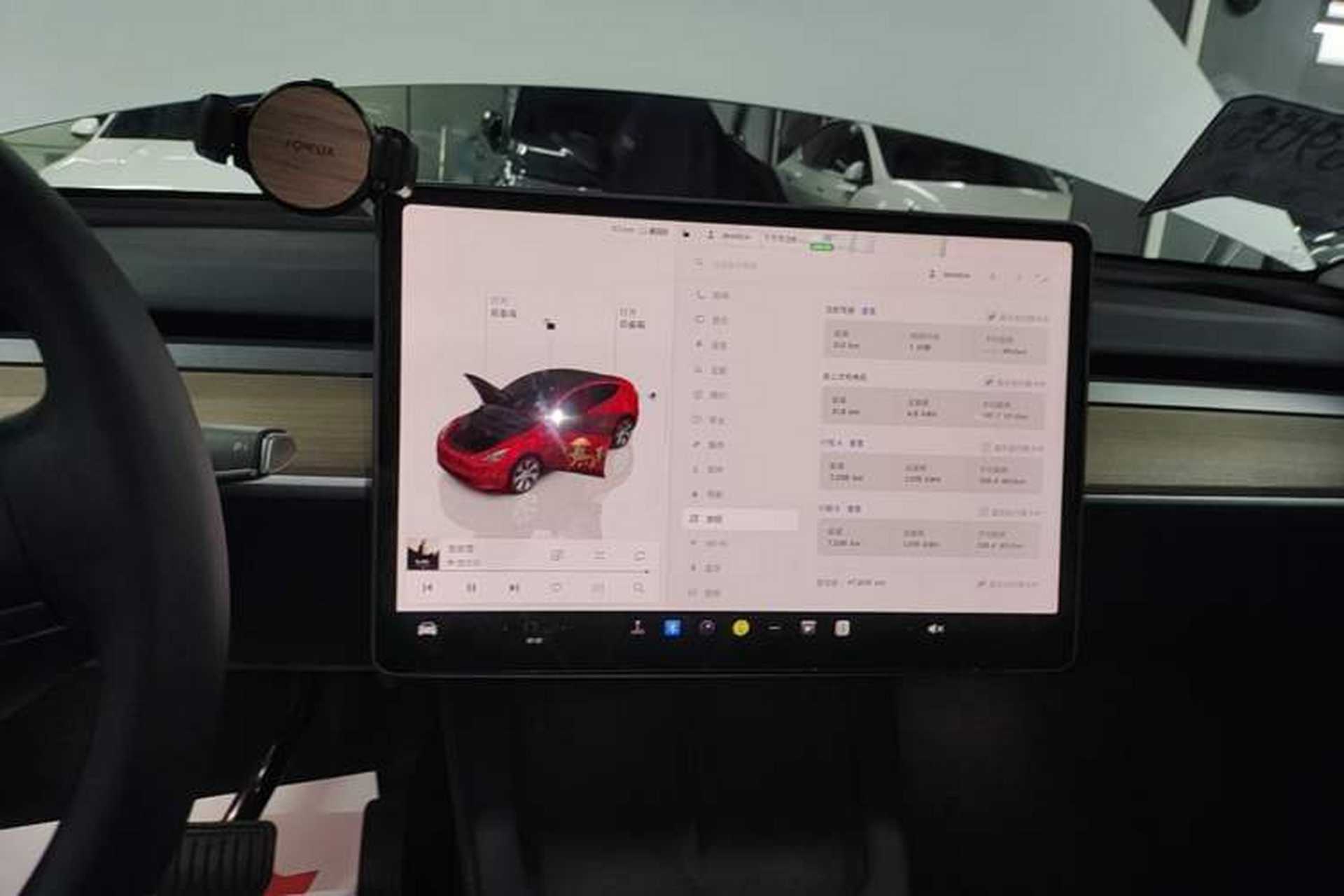 Used Tesla Model Y 2022 Rear-Wheel-Drive Version Audio And AC Panel