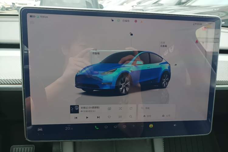 Used Tesla Model Y 2022 Revised Version Rear-Wheel Drive Audio And AC Panel