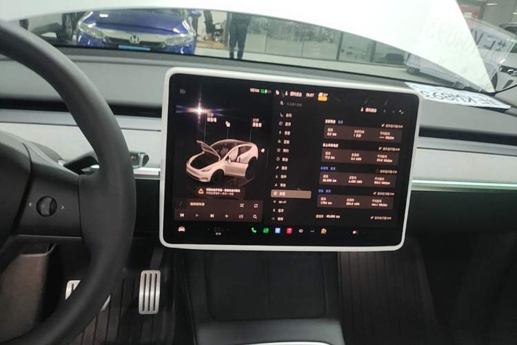 Used Tesla Model Y 2022 Performance High-Performance All-Wheel-Drive Version Audio And AC Panel