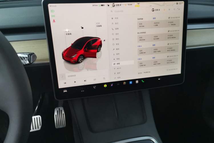 Used Tesla Model Y 2022 Revised Version Rear-Wheel Drive Audio And AC Panel