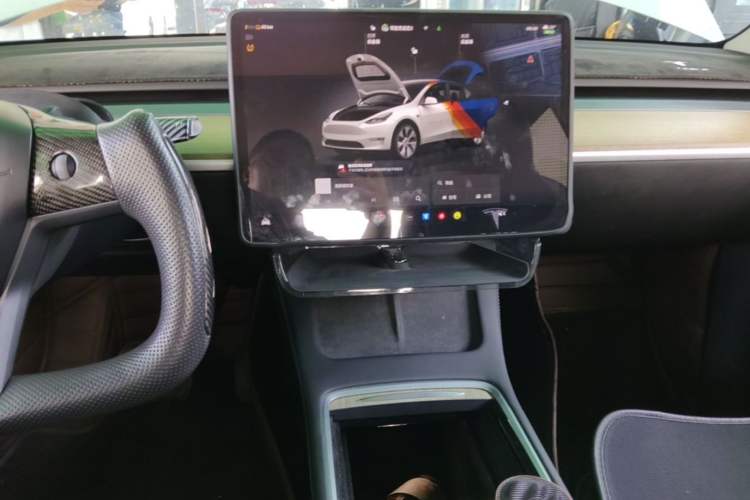 Used Tesla Model Y 2022 Long-Range All-Wheel-Drive Version Audio And AC Panel