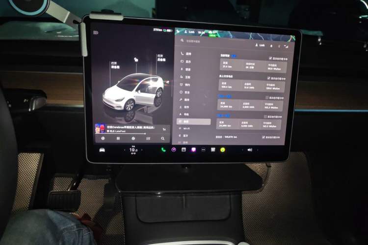 Used Tesla Model Y 2022 Revised Version Rear-Wheel Drive Audio And AC Panel