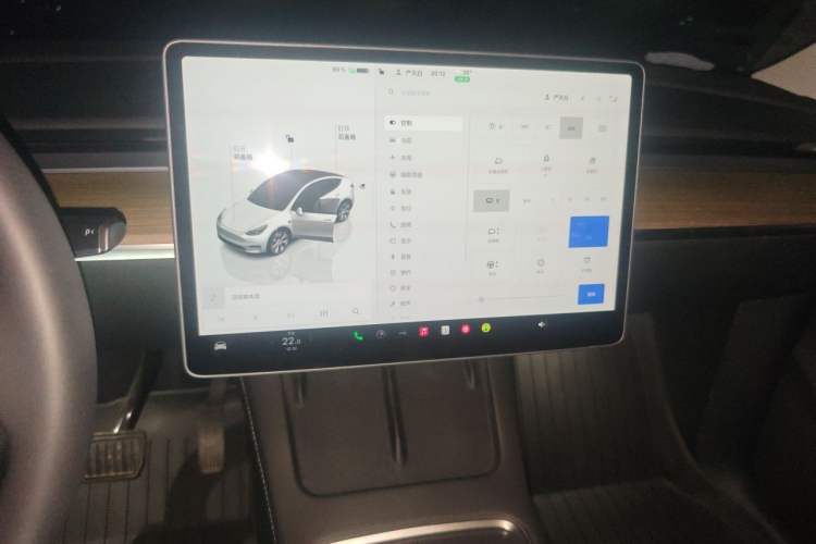 Used Tesla Model Y 2022 Revised Version Rear-Wheel Drive Audio And AC Panel