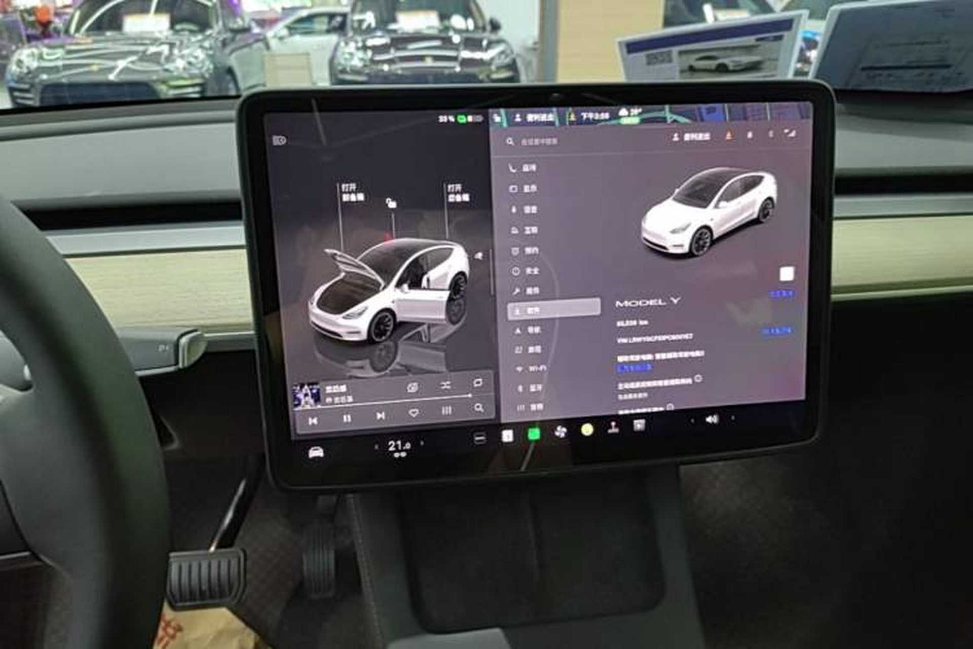 Used Tesla Model Y 2022 Revised Version Rear-Wheel Drive Audio And AC Panel
