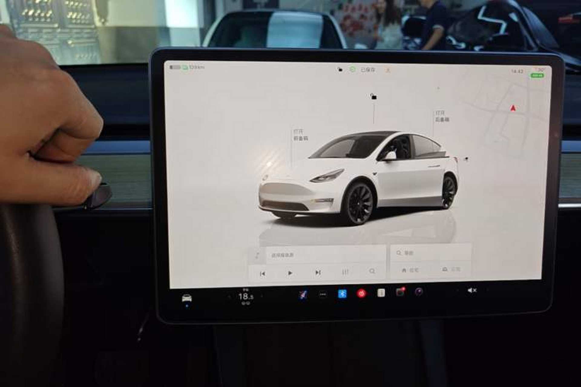 Used Tesla Model Y 2022 Revised Version Long-Range All-Wheel Drive Audio And AC Panel