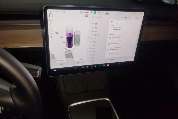 Used Tesla Model Y 2022 Revised Version Rear-Wheel Drive Audio And AC Panel