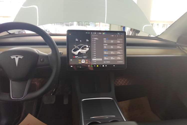 Used Tesla Model Y 2022 Revised Version Long-Range All-Wheel Drive Audio And AC Panel